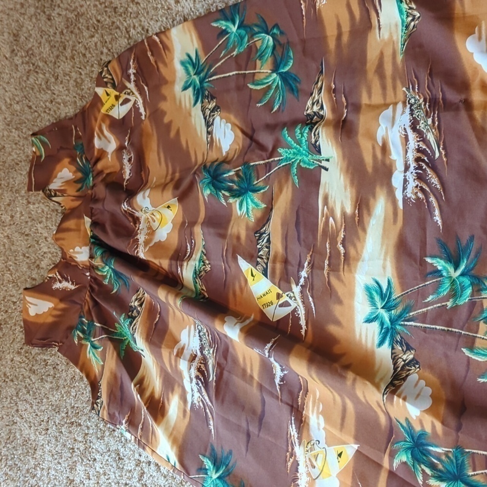 Kailua Sportswear Hawaii Made In USA Printed Vintage Sleeveless Sack Dress - Picture 2 of 13